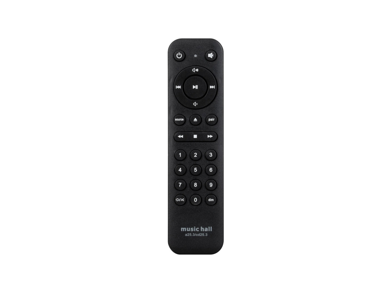 Fernbedienung, Bluetooth, schwarze Fernbedienung, Tastenlayout, Media-Fernbedienung