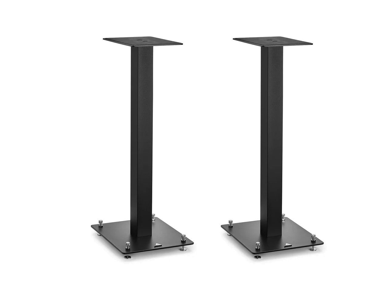 ständer, fußstütze, metal, schwarz, paar