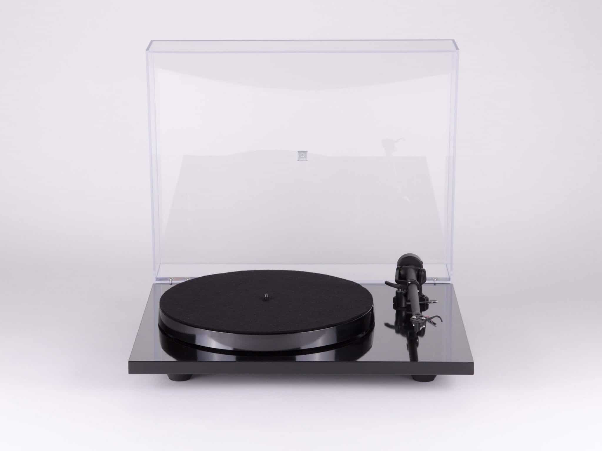 Turntable, Vinyl, Phono, klare Haube, Tonarm manuell