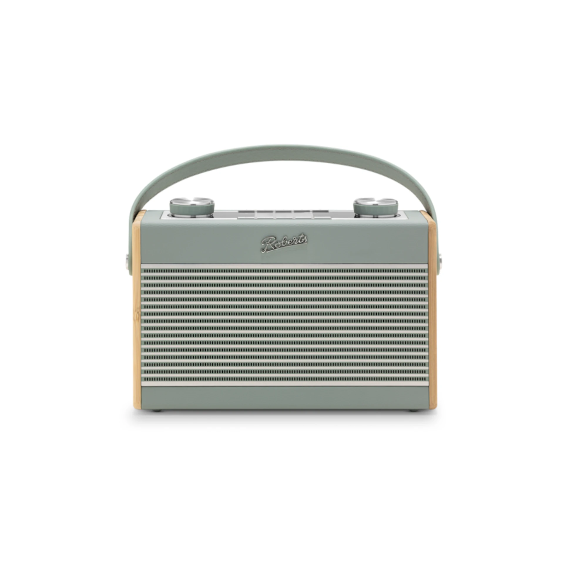 Portable radio, Bluetooth radio, Retro design, Grün-Grau, Holzoptik