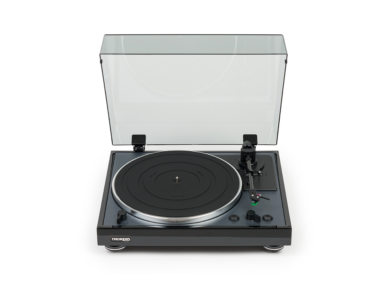 Thorens TD 102 A AT-VM95E schwarz hochglanz