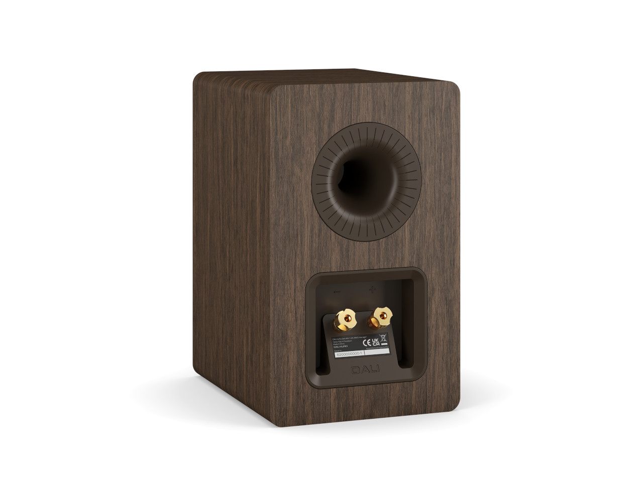 Studio-Monitor, Holzgehäuse, Aktivlautsprecher, Braun/holzoptik, Rückseite Anschlüsse