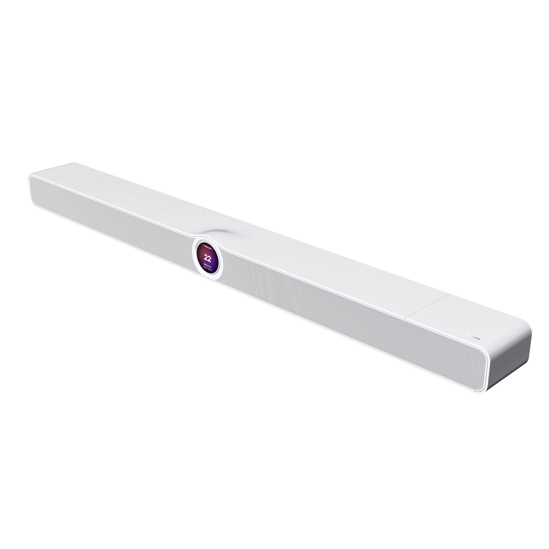 Soundbar, weiß, Display, Lautsprecher, längliche Bauform