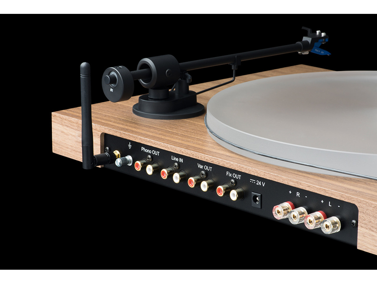 Pro-Ject Juke Box S2 Plattenspieler Verstärker Rückansicht