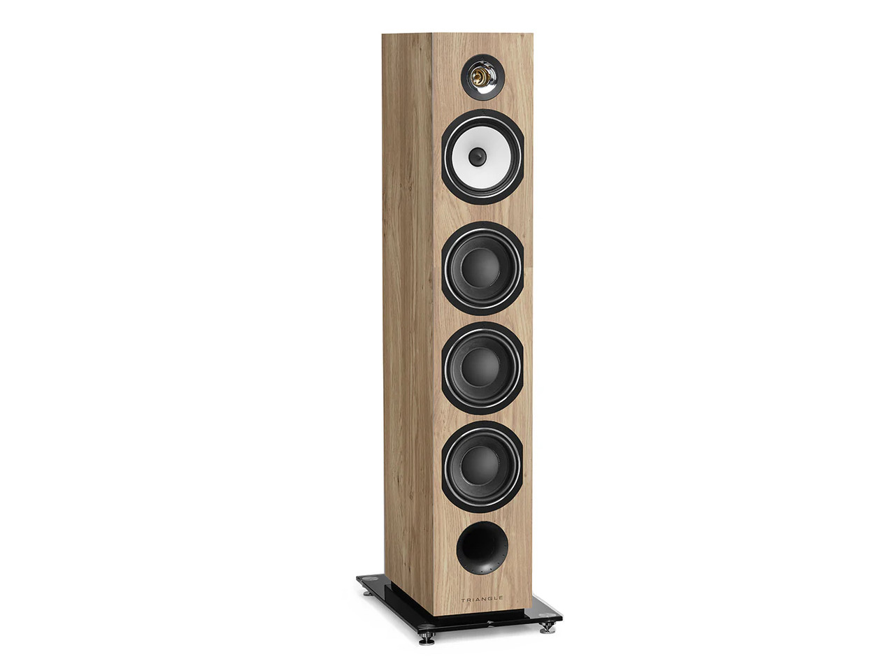 standerlautsprecher, holzfassade, vierwegespeaker, floorstanding, turtle-near-silent-stand