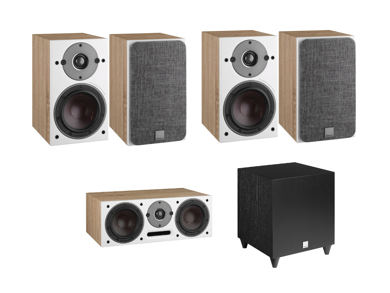 Lautsprecher, 3-Wege, Kompaktlautsprecher, Subwoofer, Schwarzholz-Subwoofer