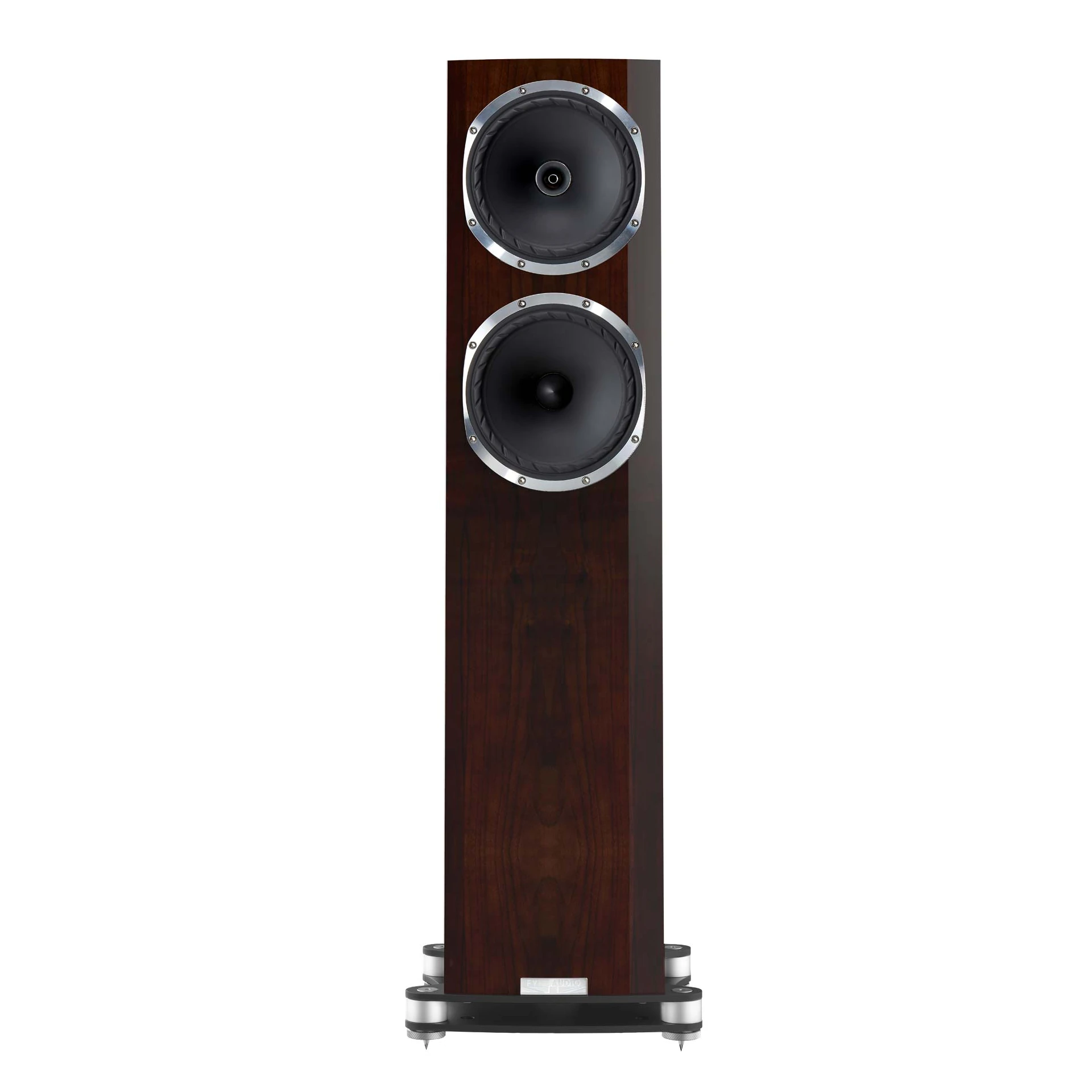 Standlautsprecher, Holzfassade, Doppelwoofer, Metallring, High-End A/V