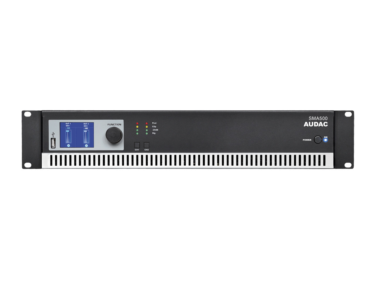 rack-mount, audio-matrix, power-switch, LED-indicators, rack-master