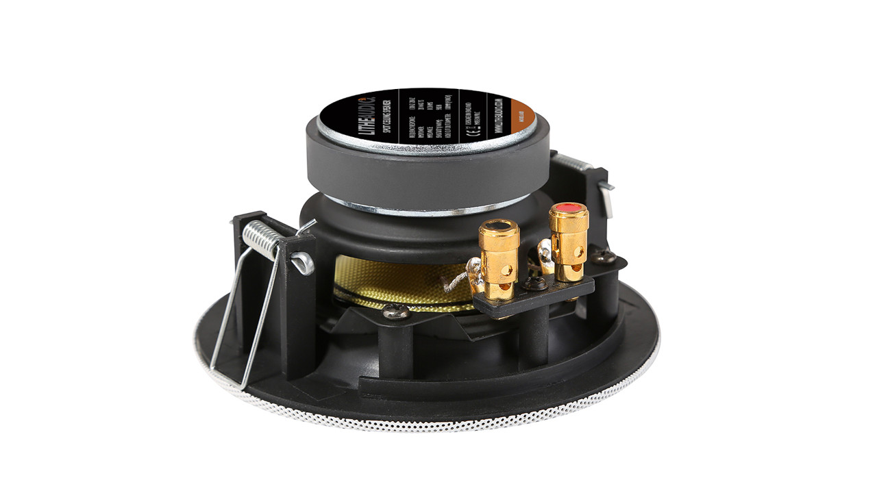 autolautsprecher, lautsprecher, membran, kupferklemme, metalldesign