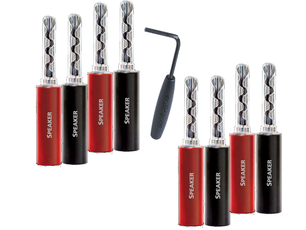 Audioquest SureGrip100 BFA/Banana Silber/Beryllium (8er Pack) Kosmetik, Lippenstift