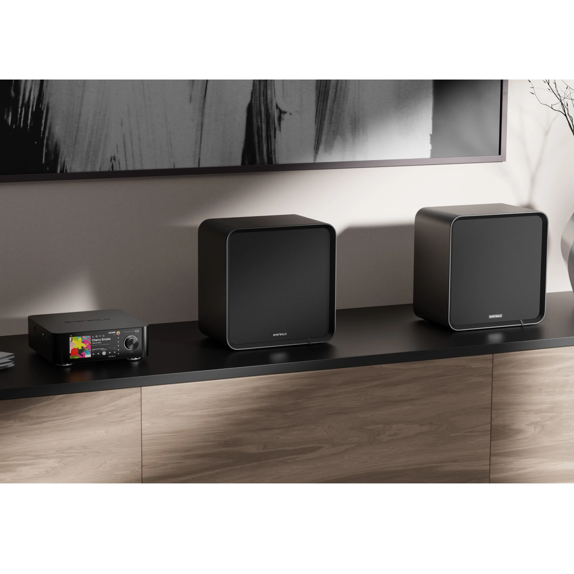 kompaktlautsprecher, lautsprecher-set, mini-soundsystem, kabellose lautsprecher, hifi-regal