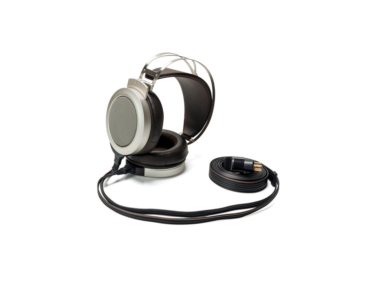 kopfhörer, over-ear, kabelgebunden, metall, schwarz