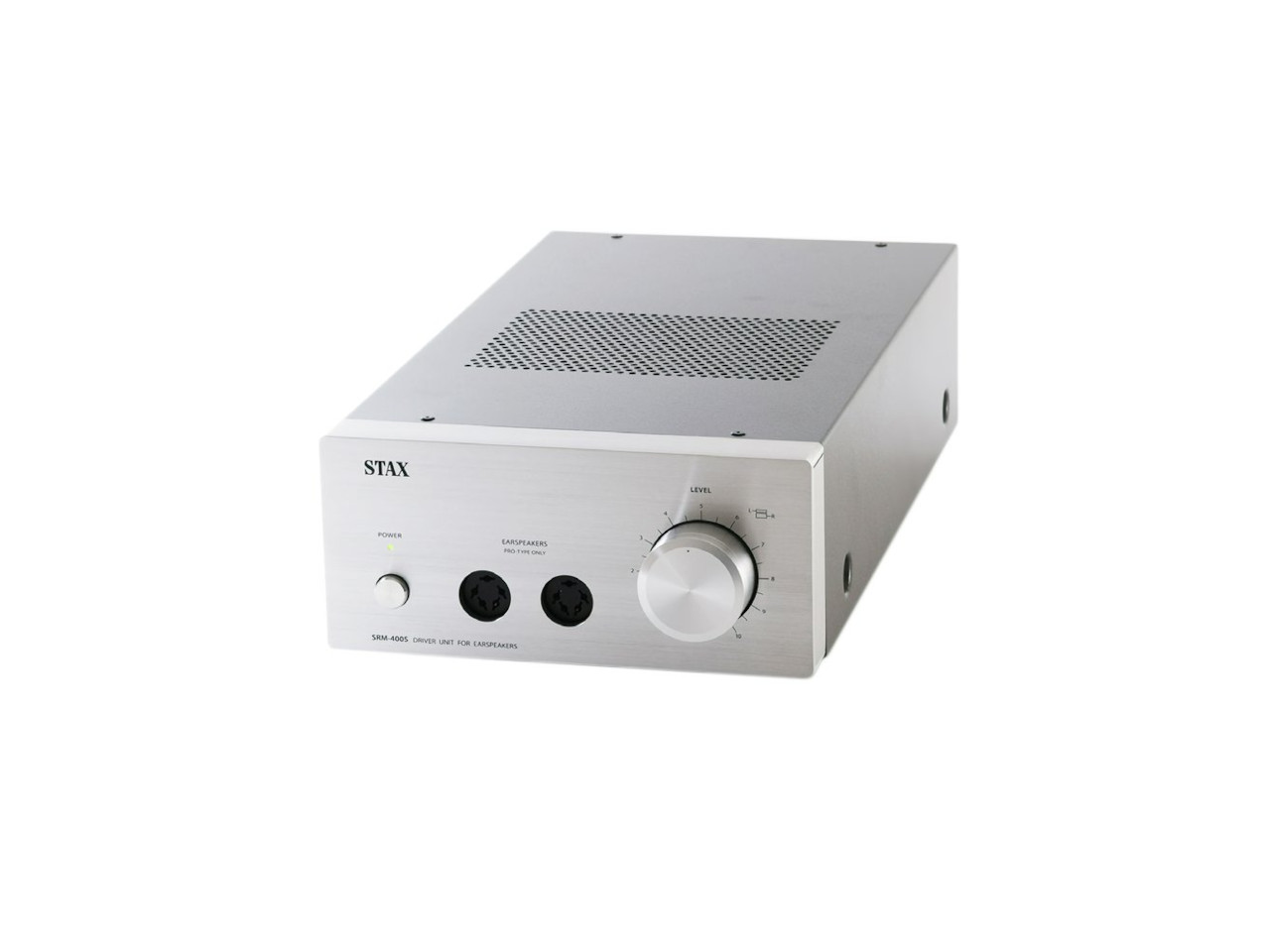 stax, Verstärker, Audio-Verstärker, Silberfarbenes Gehäuse, Bedienknöpfe