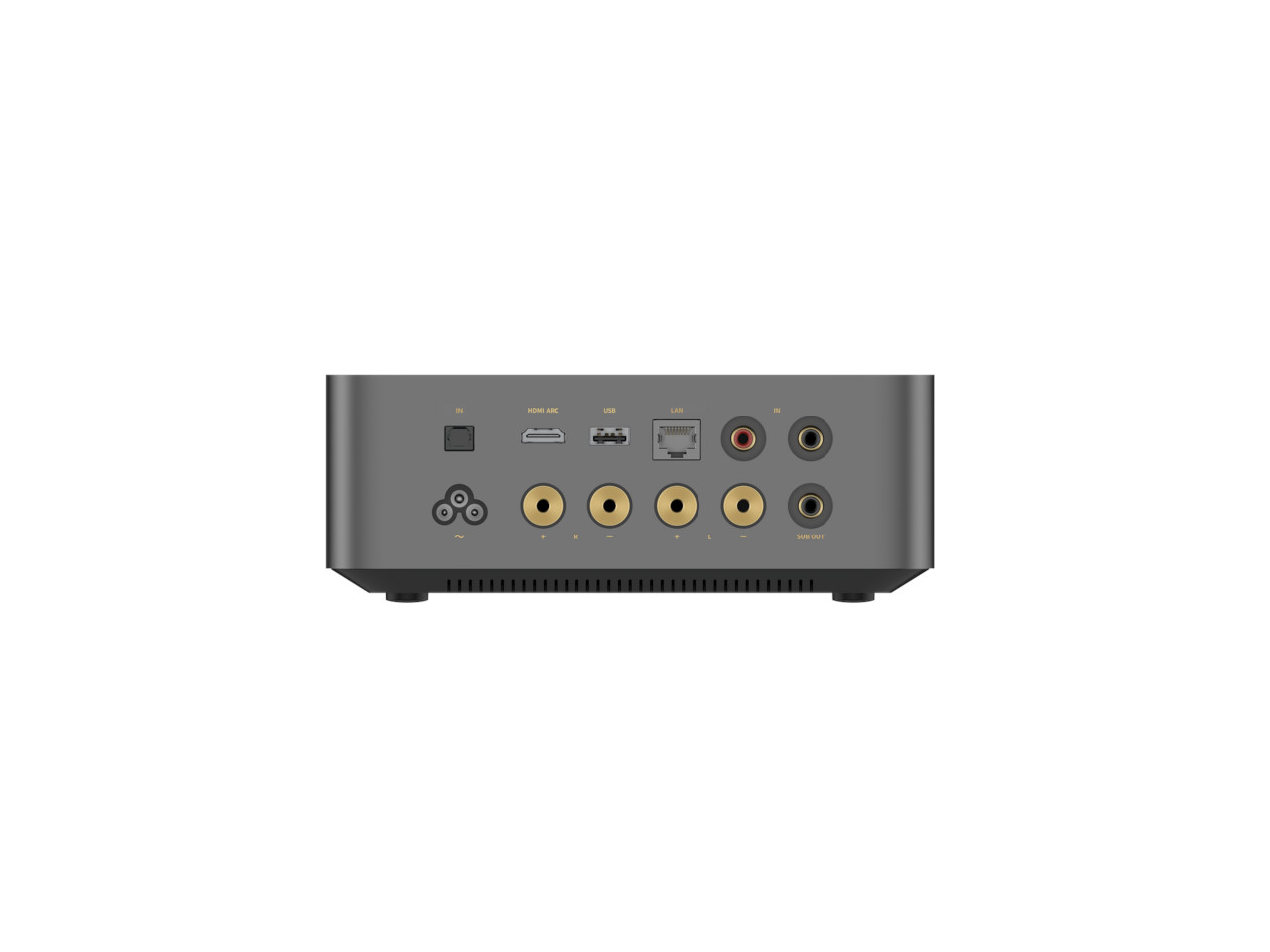 Router, Rückseite, HDMI, Audioausgänge, Netzwerk-Ports