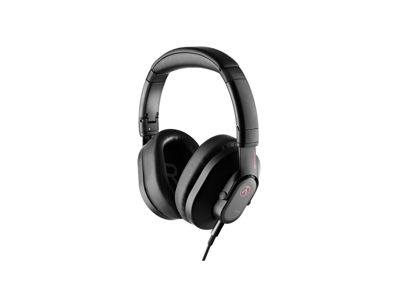 headset, over-ear, wired, black, padding