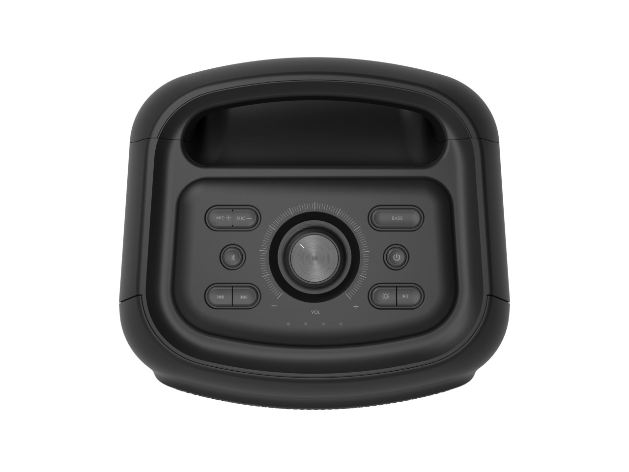 Lautsprecher, Karaoke, Bluetooth, Bedienfeld, Rundstecker