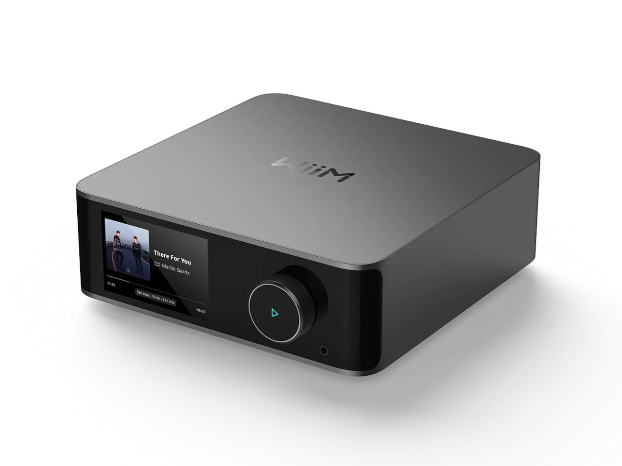 Stereo-Verstärker, Bluetooth-Empfänger,  digitales Display, Metallgehäuse, Drehknopf Steuerung