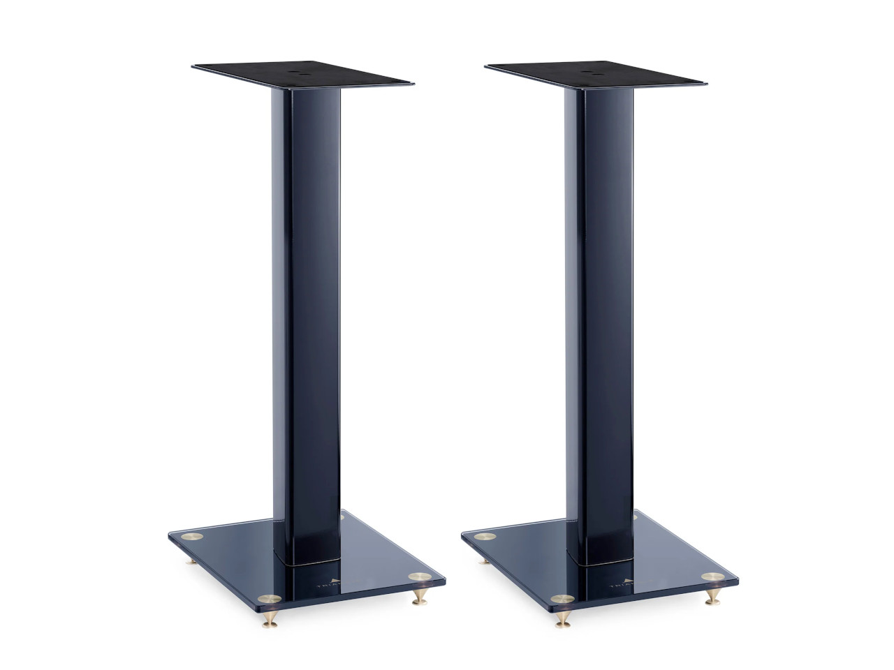 Lautsprecherständer, Pedestal, Nachtblau, Metall, Flachfuß